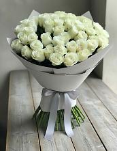 Букет 35 Белых роз #REPLACE_PRED# Красной Поляне Краснодарского края
