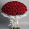 Букет 101 Красная роза Блэк Мэджик в Красной Поляне Краснодарского края