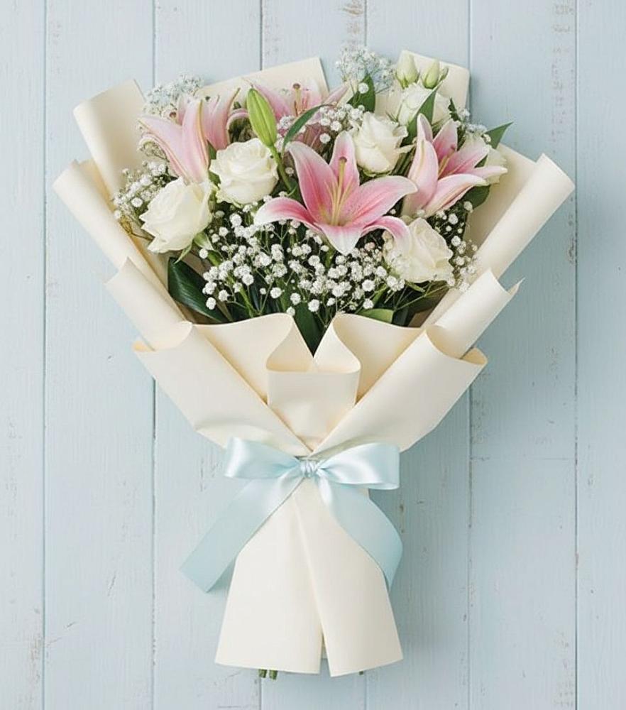 Букет цветов из: Лилии в Красной Поляне Краснодарского края