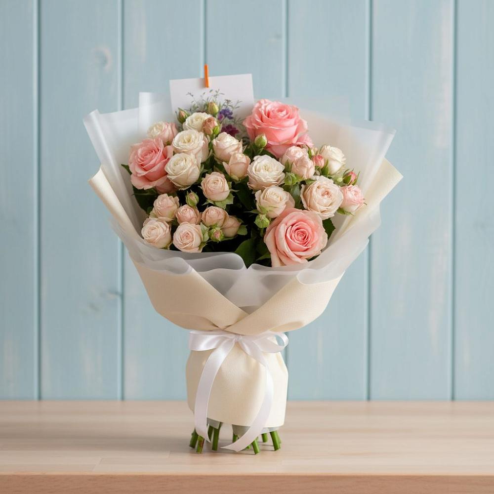 Букет цветов из: Розы в Красной Поляне Краснодарского края