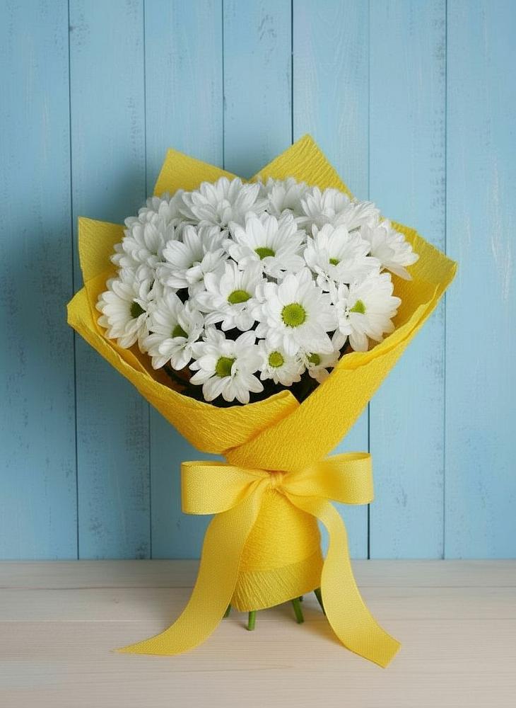 Букет цветов из: Хризантемы в Красной Поляне Краснодарского края