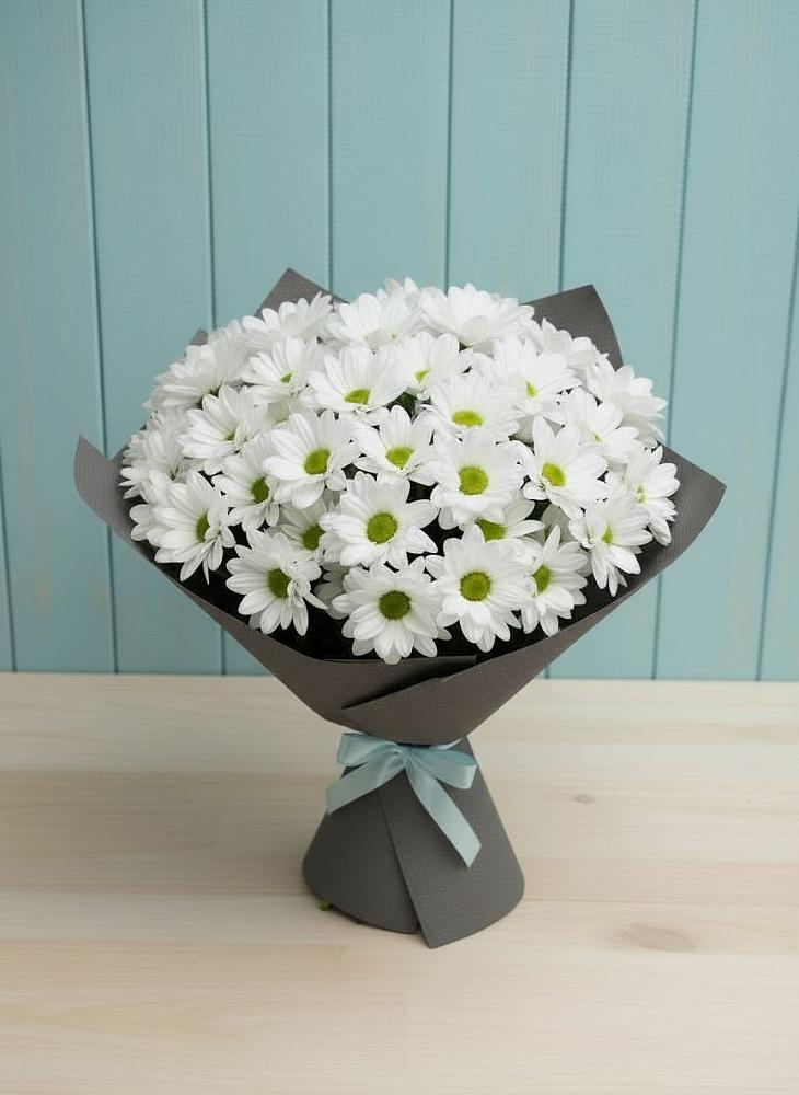 Букет цветов из: Хризантемы в Красной Поляне Краснодарского края