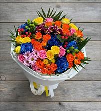 Букет цветов из:  Розы и Хризантемы в Красной Поляне Краснодарского края