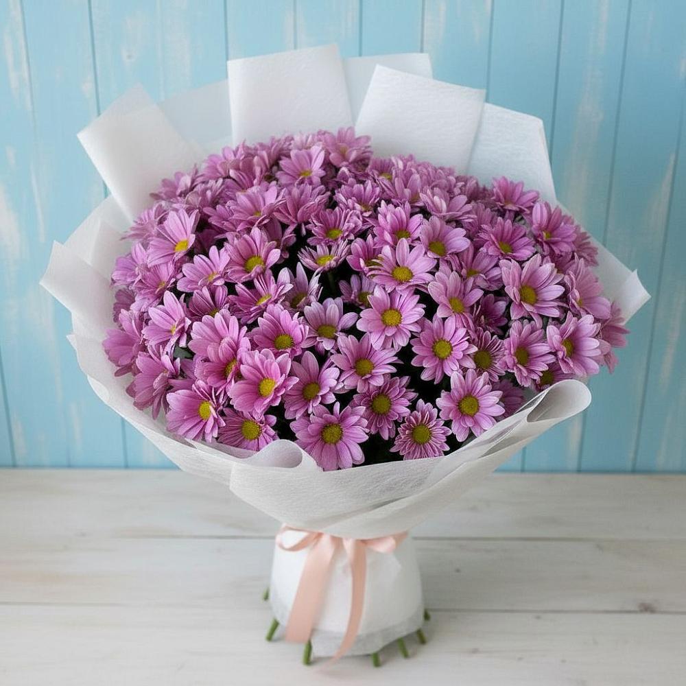 Букет цветов из: Хризантемы в Красной Поляне Краснодарского края