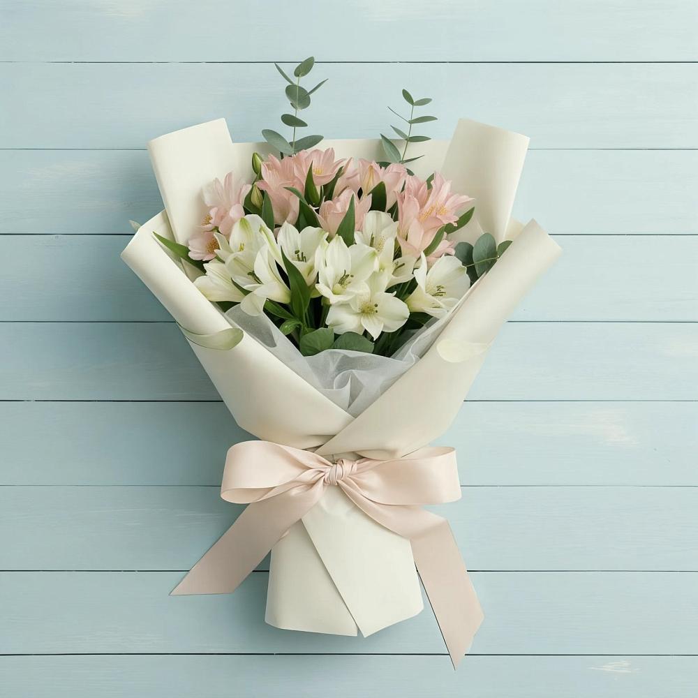 Букет цветов из: Альстромерии в Красной Поляне Краснодарского края